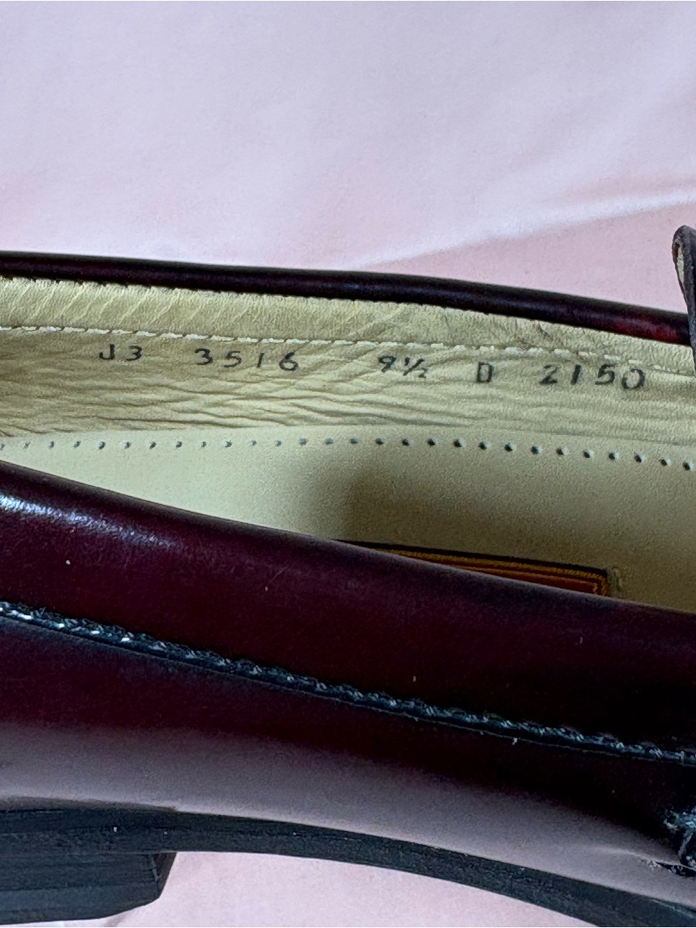 Cole Haan City 3516 Kiltie Monk Strap Slip On Burgundy Loafers Men's SZ 9.5 D - Picture 8 of 10